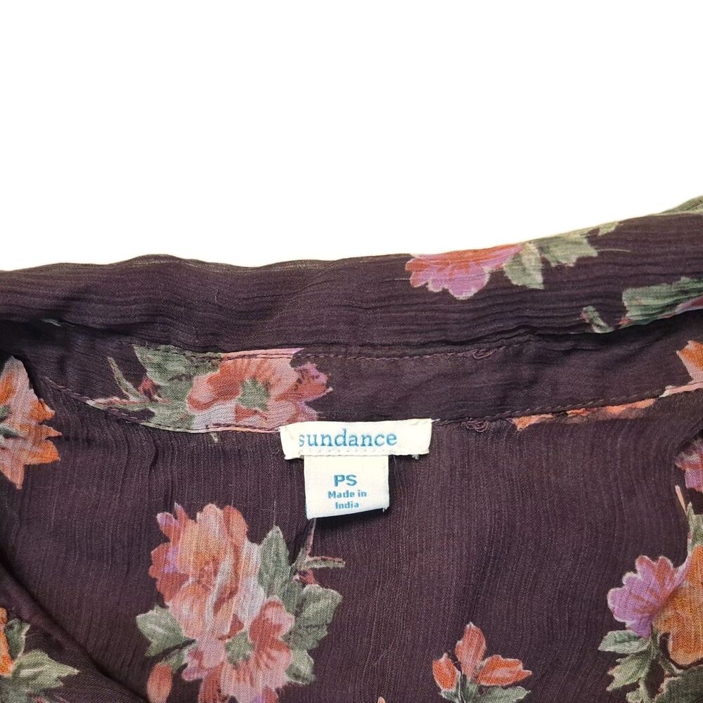 Sundance PS Altenburg Dress 100% Cupro Ruffled Fairy Grunge Floral Cottage Core - Picture 3 of 9